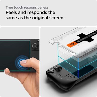 6. Spigen Glas.tR EZ Fit gehärtetes Glas für Steam Deck