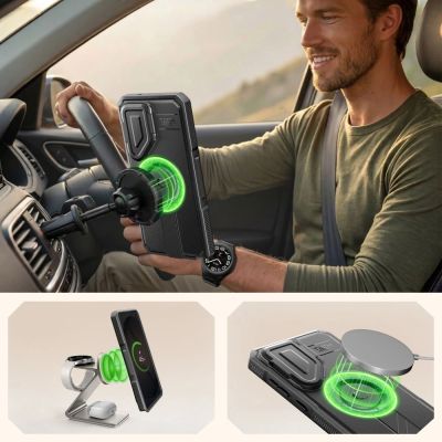 4. Tech-Protect Kevlar MagSafe 2er-Set Schutzhülle für Samsung Galaxy S26 Ultra – Schwarz