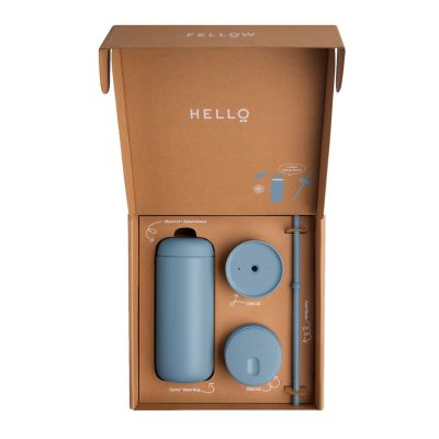 2. 473 ml Carter Move 3-in-1 Thermobecher + 3 Fellow-Verschlüsse, hellblau