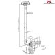3. Maclean MC-504B TV-Deckenhalterung (schwenkbar, neigbar; 23" - 42"; max. 30 kg)