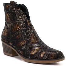 Damen-Cowboystiefel mit Schlangenmuster, schwarz, M.Daszyński MR2382
