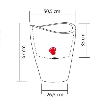7. Scheurich 4033083542675 Pflanzkübel für den Außenbereich, freistehend, Kunststoff, schwarz