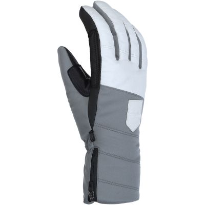 3. Damen-Skihandschuhe VIKING Norvika Ski Lady, grau mit weißem Leder