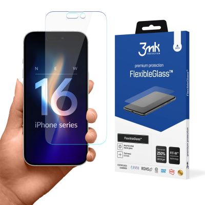 2. 3mk FlexibleGlass v2.0 Hybridglas für Apple iPhone 16 Pro