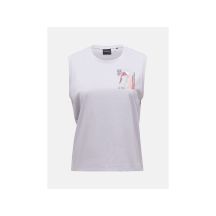 PEAK PERFORMANCE W Explore Grafik-T-Shirt ärmellos für Damen, grau