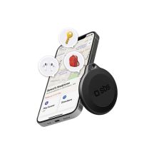 SBS Track My Circle, wasserdichter IP65-Ortungsgerät, kompatibel mit Apple Find My, Schwarz