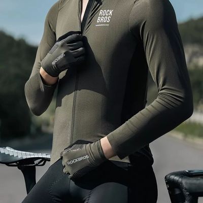 7. Rockbros 16110006002 stoßdämpfende Fahrradhandschuhe Größe M – Grün und Schwarz