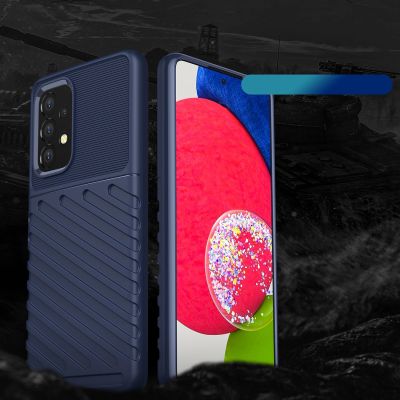 2. Thunder Case Flexibel Robuste Panzer Handyhülle TPU Schutzhülle für Samsung Galaxy A53 5G blau