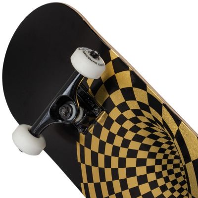 5. Rocket Vortex Foil Gold 8" Skateboard RKT-COM-1553