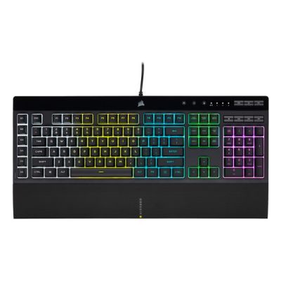 Corsair | Gummikuppel | K55 RGB PRO | Gaming-Tastatur | Gaming-Tastatur | RGB-LED-Licht | Vereinigte Staaten | Kabelgebunden | Schwarz