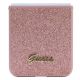 5. Guess Glitter Script Hülle für Samsung Galaxy Z Flip 5 – Rosa