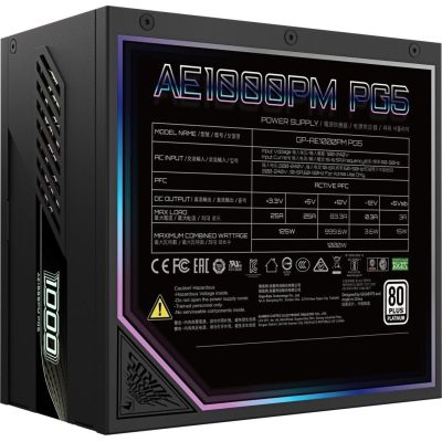 9. Gigabyte AORUS ELITE P1000W 80+ Platinum Modulares PCIe 5.0 ICE Netzteil (GP-AE1000PM PG5 ICE)