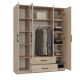4. ROMANA KLEIDERSCHRANK 160X205 SONOMA MIT SPIEGEL