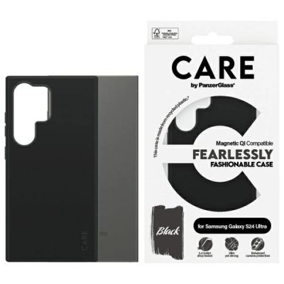 CARE by PanzerGlass Fashion QI Case Samsung Galaxy S24 Ultra - Schwarz