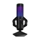 4. ASUS ROG Carnyx USB-Gaming-Mikrofon (25-mm-Kondensatorkapsel, 192 kHz/24 Bit, Niere, Hochpassfilter, integrierter Popfilter, Metall-Schwingungsdämpfer, Stummschaltung per Knopfdruck, USB, Aura Sync RGB) – Schwarz