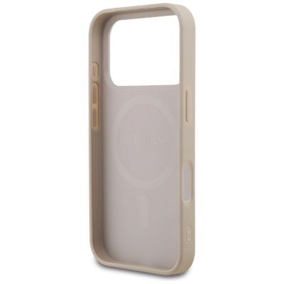 7. Guess 4G Small Classic Logo MagSafe Hülle für iPhone 18 Pro / 17 Pro – Pink