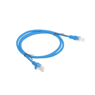 2. Patchkabel Kat. 6 UTP 1 m blau Fluke geprüft Lanberg 10er-Pack