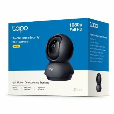 4. TP-Link TAPO C201 Industriekamera, IP-Sicherheitskamera für den Innenbereich, 1920 x 1080 px, Tisch-/Wandmontage