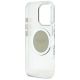 7. Guess IML Metal Colored Circle Classic Logo MagSafe Hülle für iPhone 16 Pro Max - Grau