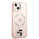 4. Karl Lagerfeld KLHMP14SHNKCIP iPhone 14 6.1" Hardcase pink/pink Iconic Karl&Choupette Magsafe