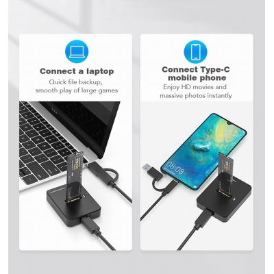 5. GEMBIRD M.2 SATA & NVMe SSD Dockingstation Schwarz