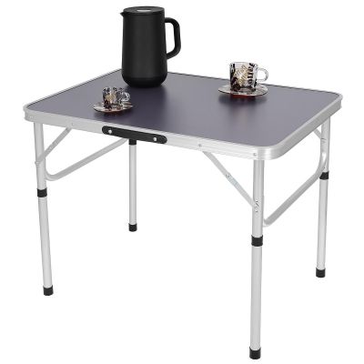 10. Klappbarer Campingtisch 75 x 55 x 25–59 cm, Grau