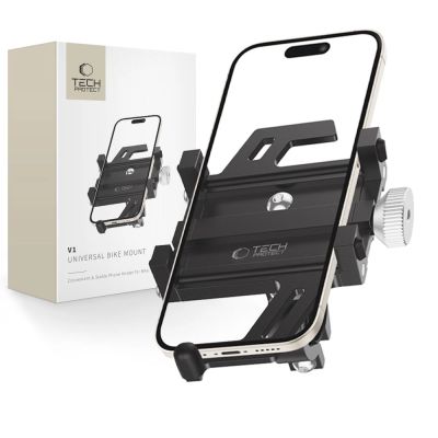 Tech-Protect V1 universeller Fahrrad-Handyhalter – Schwarz