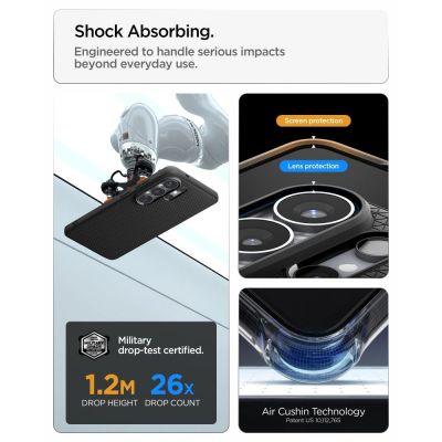 12. Spigen Liquid Air Mag MagSafe Hülle für Samsung Galaxy S26 Ultra – Schwarz