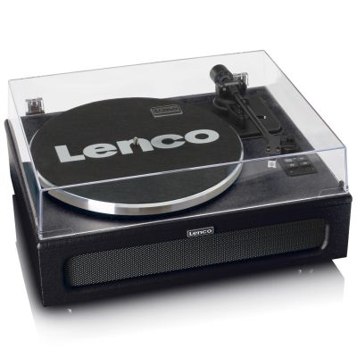 18. Lenco LS-430BK Plattenspieler mit Riemenantrieb, Schwarz