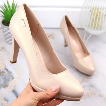 Sergio Leone W SK53N Pumps mit Absatz und Plateau beige