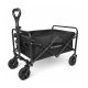 9. Wozinsky WZP-80 Strand-, Touristen- und Gartenwagen, robust, breite Räder, bis 80 kg - schwarz