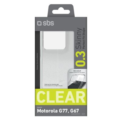 2. SBS Skinny Cover für Motorola Moto G77 - Transparent