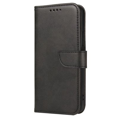 3. Magnet Case Edle Hülle mit Überschlag und Standfunktion für Motorola Moto G 2022 schwarz