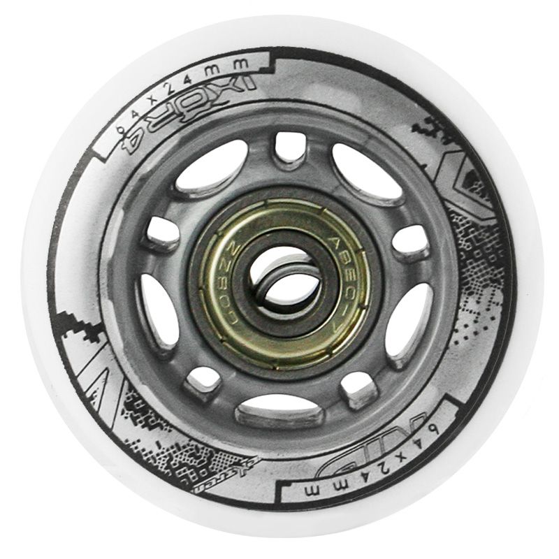 11. PU 64x24 82A WEISS (4 Stück) + ABEC-7 (8 Stück) NILS EXTREME SET