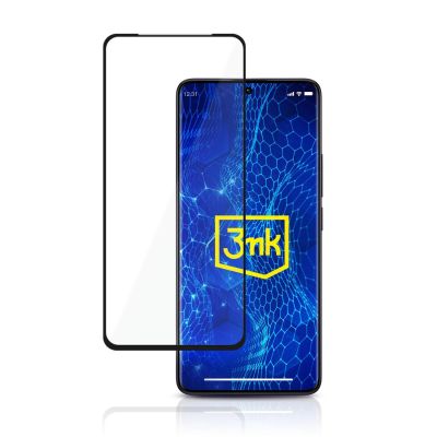 7. 3mk HardGlass Max Lite gehärtetes Glas mit schwarzem Rahmen für Xiaomi Redmi Note 13 Pro+