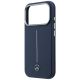 6. Mercedes Leder-Halbhülle mit ikonischer Linie und MagSafe-Funktion für iPhone 17 Pro Max – Marineblau