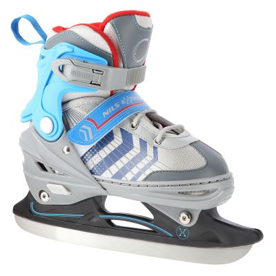 11. NH18192 4-in-1 GRAU-BLAU GRÖSSE L (39-43) ROLLSCHUHE MIT HOCKEY-ÄRMEL NILS EXTREME
