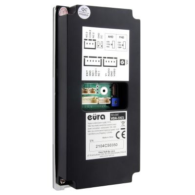 3. EURA VDP-99C5 Schwarze Video-Gegensprechanlage