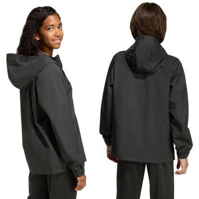 11. adidas Entrada 26 Allwetter-Kinderjacke Schwarz JZ9104