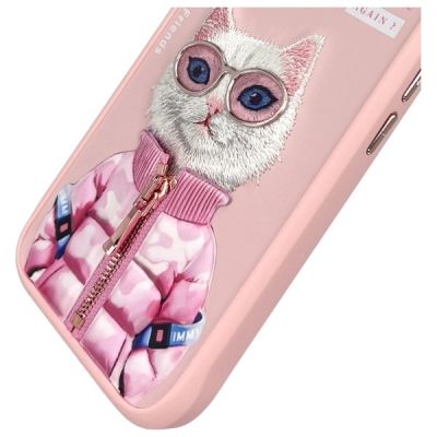 7. Nimmy Cool&Cute 2.0 Katzenhülle für iPhone 16 - Rosa