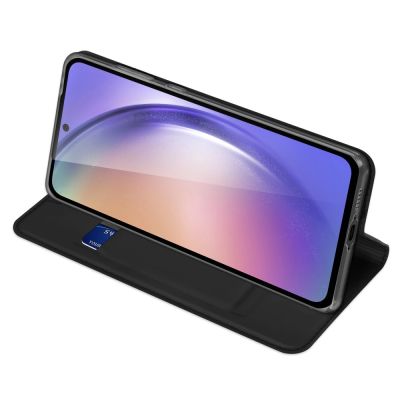 4. Dux Ducis Skin Pro Hülle mit Klappe und Kartenfach für Samsung Galaxy A55 5G – Schwarz