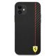 3. Ferrari FESAXHCP12SBK iPhone 12 mini 5,4" schwarz/schwarz Hardcase On Track Carbon Stripe