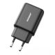 5. Joyroom JR-TCF23 Netzwerkladegerät USB-C 25W SFC / PPS / PD - Schwarz + USB-C / USB-C-Kabel 1 m