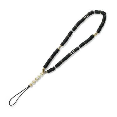 2. Guess Anhänger GUUSTPEARK Phone Strap schwarz/schwarz Heishi Beads