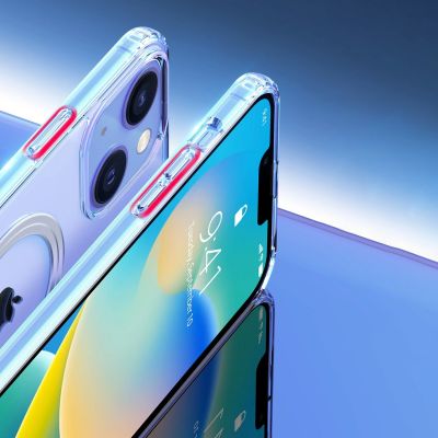 16. Dux Ducis Clin Magnethülle für iPhone 14 Plus kompatibel mit MagSafe transparent