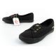 8. Lee Cooper Damenschuhe, sportliche schwarze Slip-On-Ballerinas