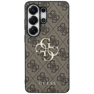 3. Guess 4G Big Metal Logo Hülle für Samsung Galaxy S26 Ultra - Braun