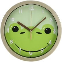Tierwanduhr für Kinder, 20 cm, Frosch