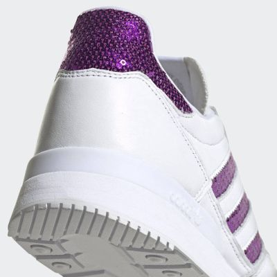 8. Adidas Originals ZX 500 Cloud White/Shock Purple Damenschuhe - G55663