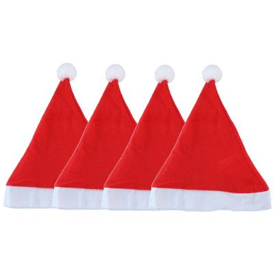 25. Weihnachtsmannmützen – 4er-Set